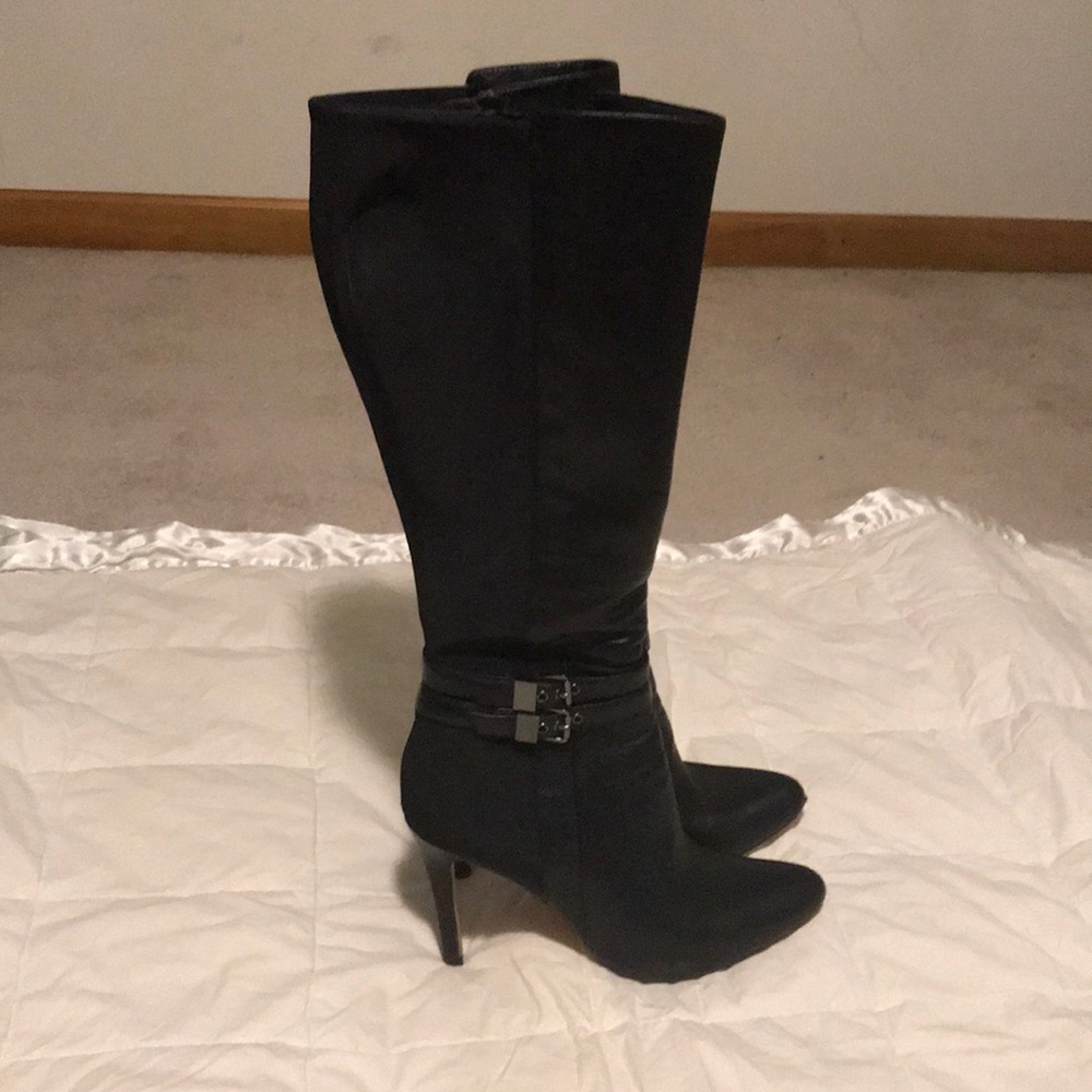 White House/Black Market black knee high boots.